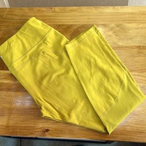 Zyia Mustard Mesh Panel Leggings